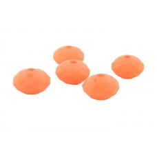 Acrylperle 8x6mm, korall orange
